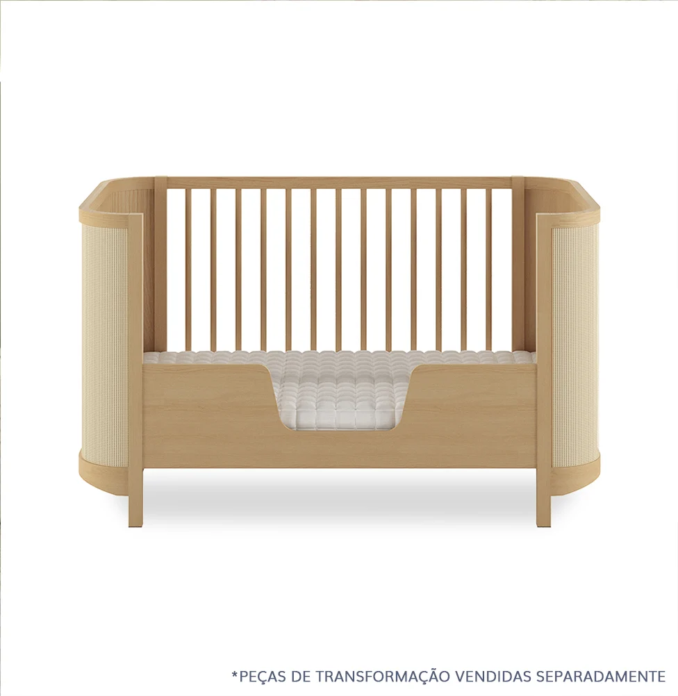 Meia Grade de Transformação Para Mini Cama Raika - Carvalho - Image 5