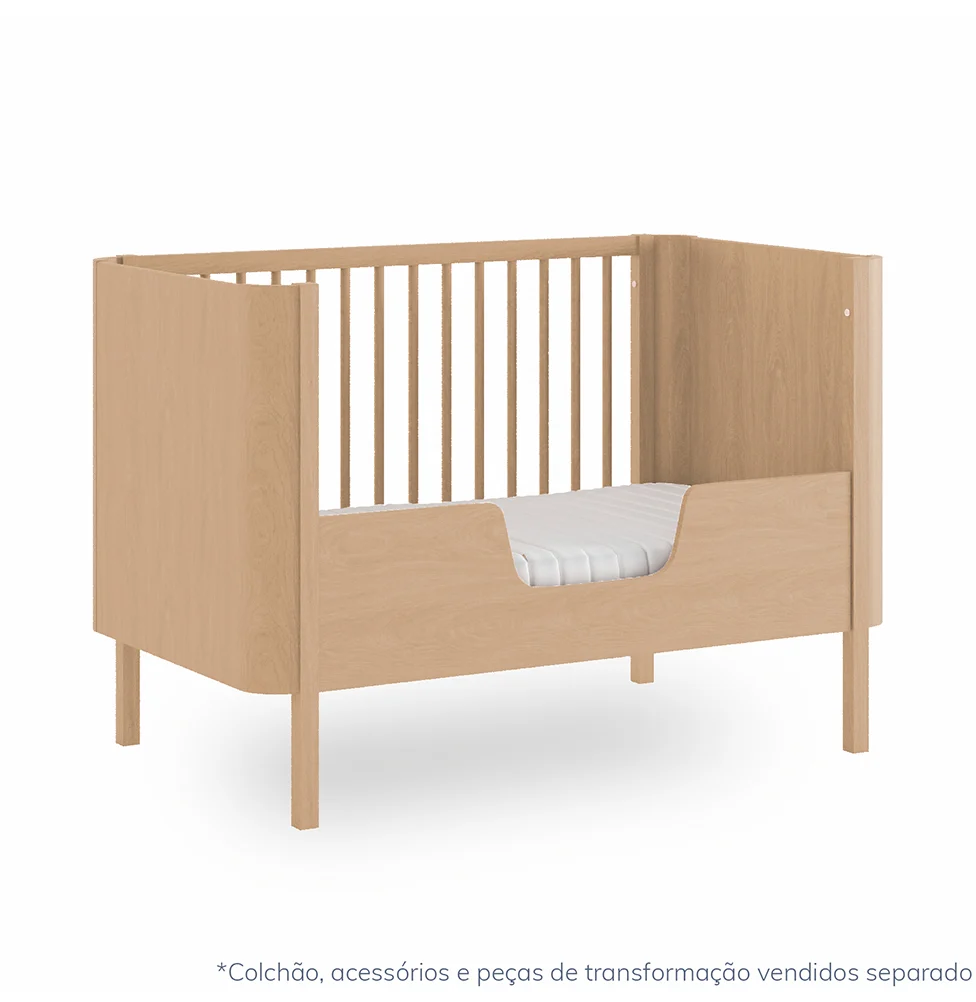 Meia Grade de Transformação Para Mini Cama Nord – Carvalho - Image 3