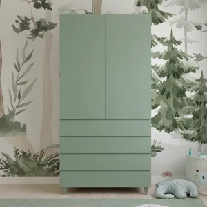 Guarda Roupa 2 em 1 Haus Nature Sem Palha - Verde
