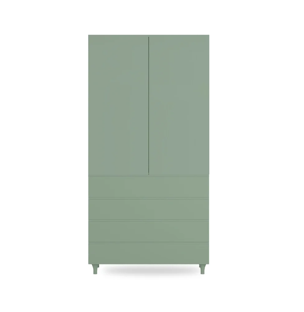 Guarda Roupa 2 em 1 Haus Nature Sem Palha - Verde - Image 3