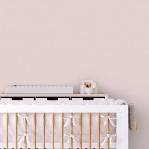 Papel de Parede Infantil Mini Poá Fundo Rosa Claro
