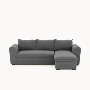 Sofá chaise longue reversível ASTY com cama e baú