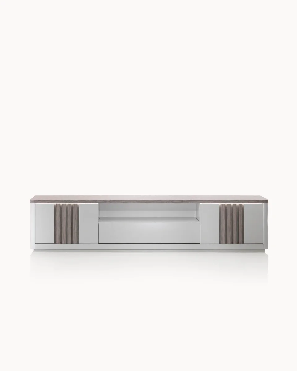 Móvel TV PESARO com LED, 2 portas e 1 gaveta (250cm)