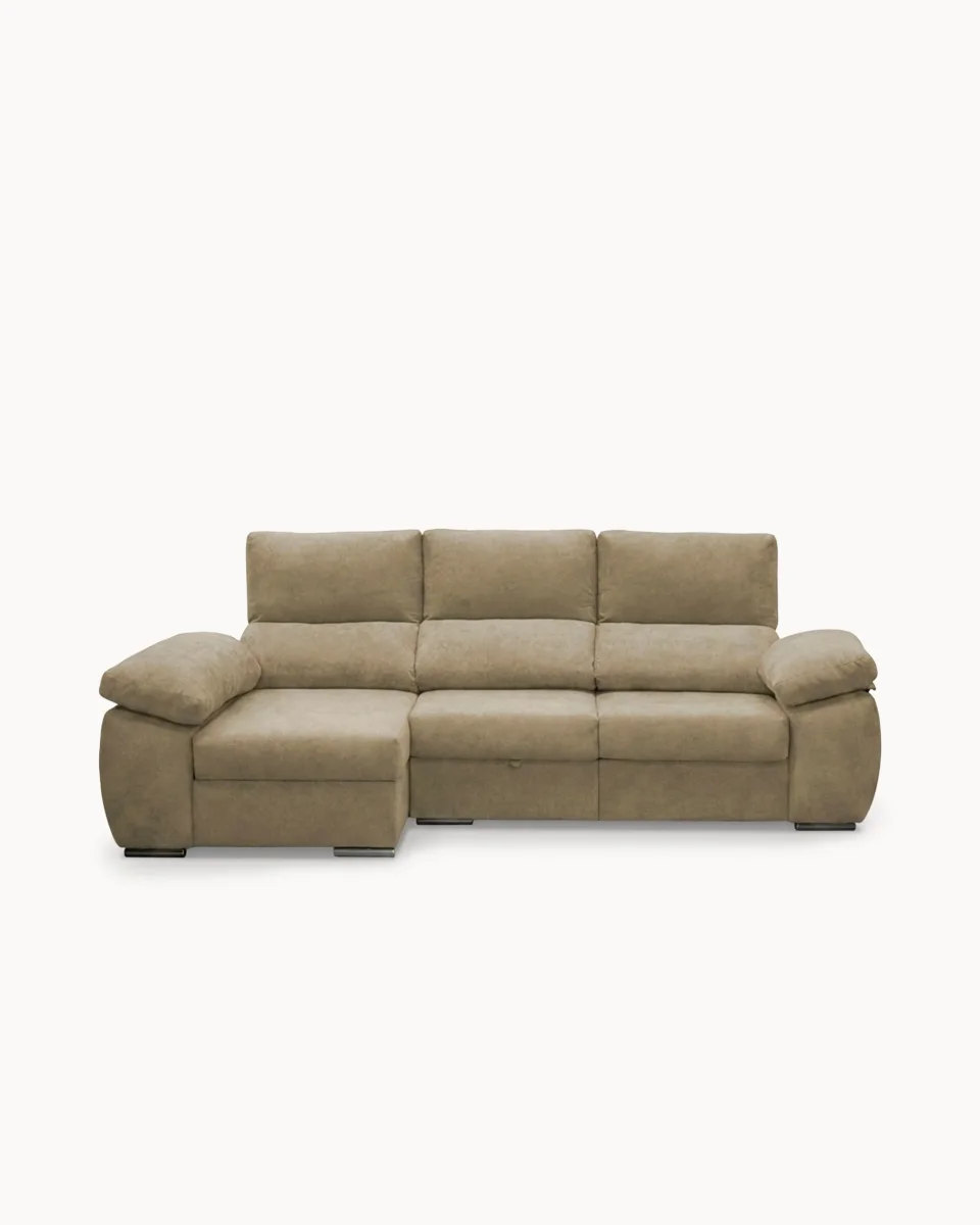 Sofá chaise longue PAMELA com cama e baú - Image 2