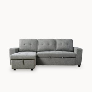 Sofá chaise longue reversível FABIANA III com cama e baú