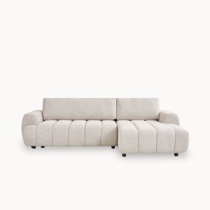 Sofá chaise longue IMPRESSION com cama e baú