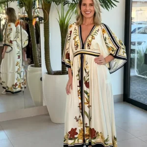 Vestido Longo Selva de Flor