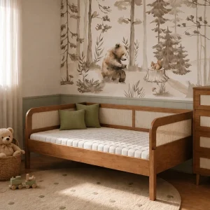 Cama Sofá Haus Arco com Palha 2 em 1 - Freijó