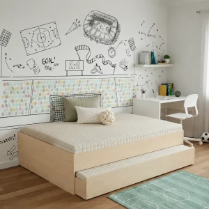 Cama Casal Turca Slim - Carvalho
