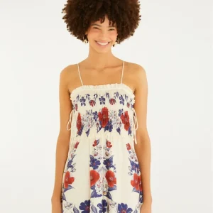 Vestido Curto Estampado Floral Lina