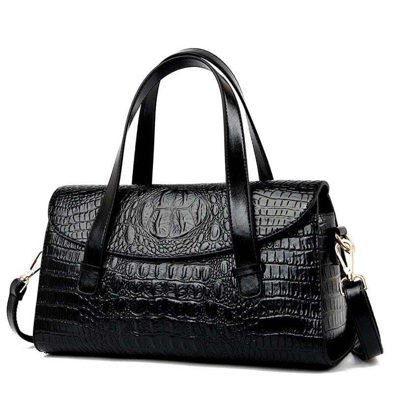 Bolsa Feminina de Couro Crocodile - Image 3