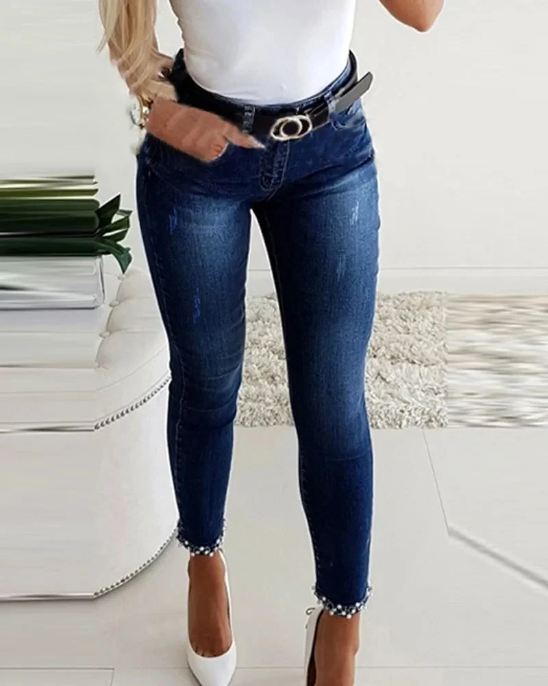 Calça Jeans Feminina Fashion Skinny - Image 5