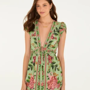 Vestido Curto Flor Realeza