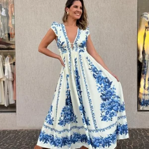 Vestido Cropped Estampado Fruta De Verão