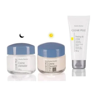 Creme Clareador Facial Dia | Creme Facial Noturno | Peeling de Cristal Clear Max