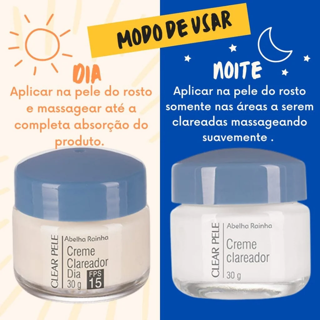 Creme Clareador Facial Dia | Creme Facial Noturno | Peeling de Cristal Clear Max - Image 5