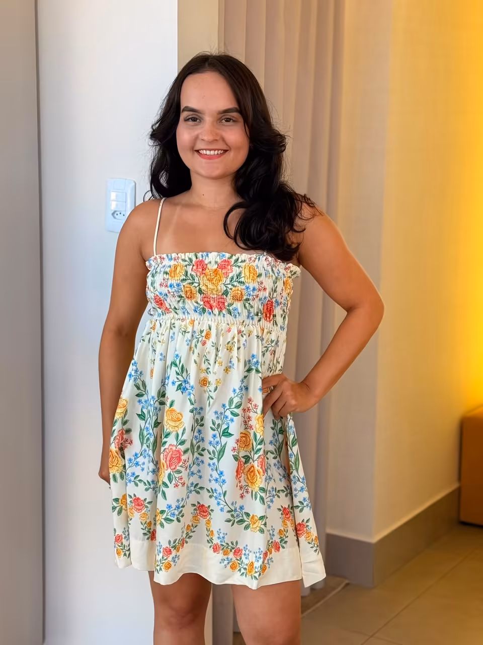 Vestido Alçinha Curto Aurora
