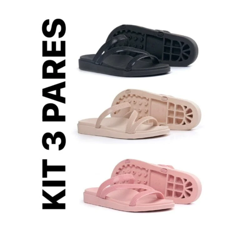 Kit 3 Pares Papete Birken Feminina Conforto - Image 3