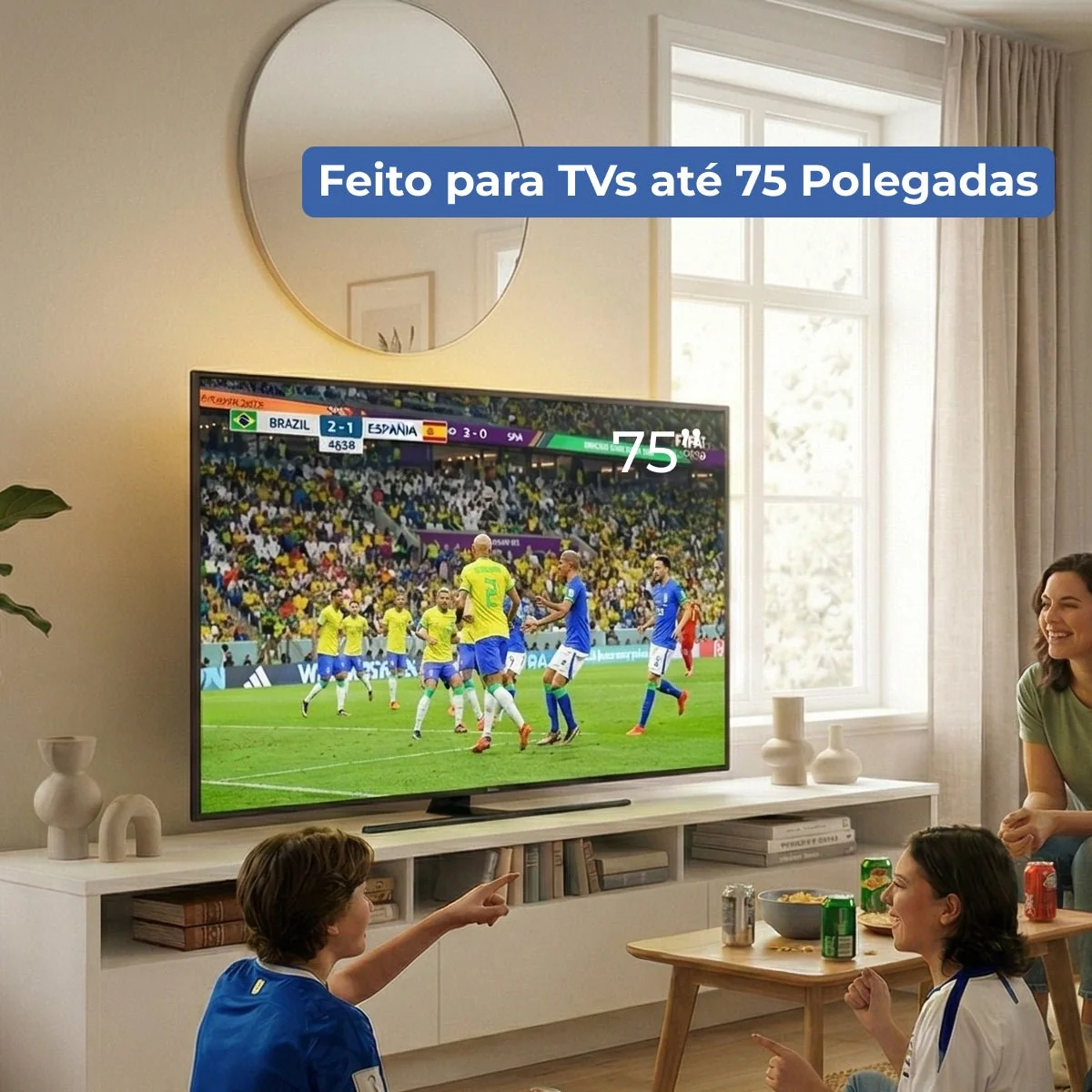 Rack para TVs até 75 Polegadas 3 Portas Aspen 219cm - Image 7