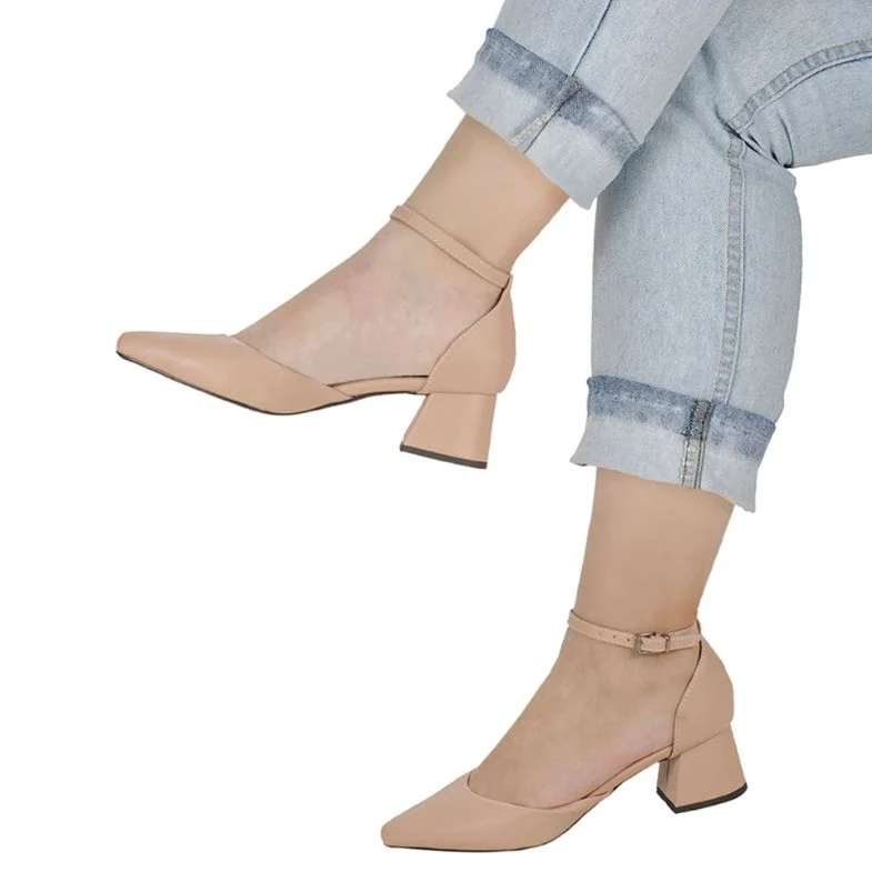 Scarpin Slingback Bico Fino Salto Baixo - Image 9