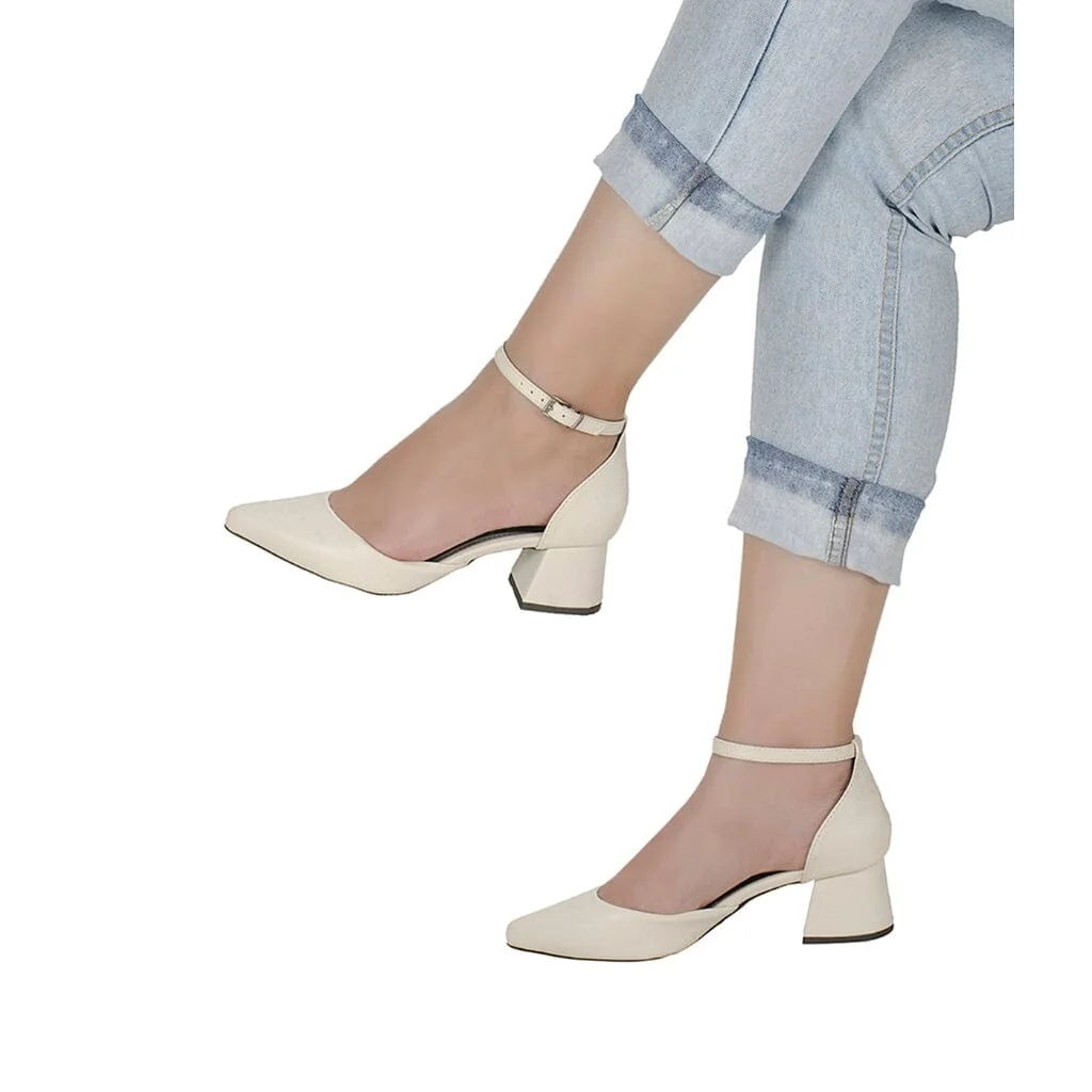 Scarpin Slingback Bico Fino Salto Baixo - Image 3